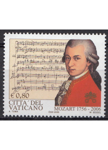 2006 Vaticano 250 Anni Nascita Mozart 1 Valore Sassone 1415